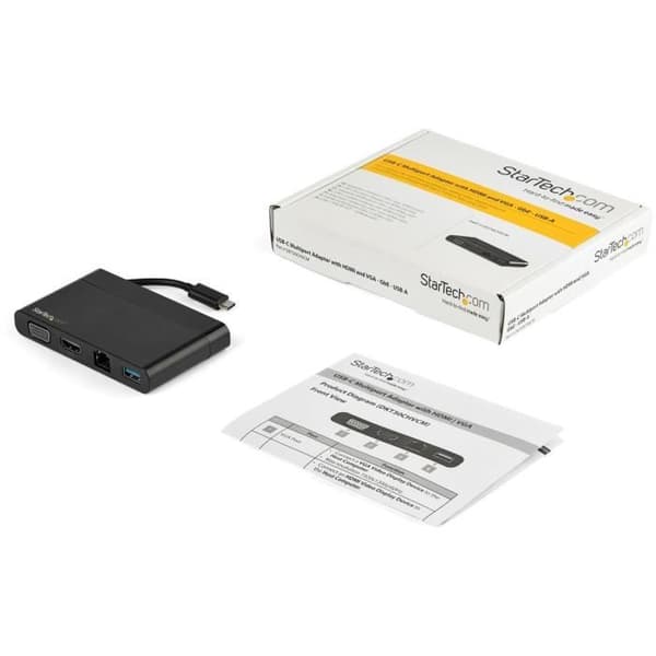 StarTech.com Digital AV Multiport Adapter med HDMI- och VGA-videoutgångar - USB-A (DKT30CHVCM)