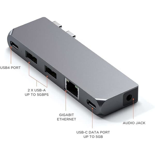 USB-hubb - SATECHI - Pro Hub Mini - Ladda 96W - 6K 60Hz - 40 Gbps