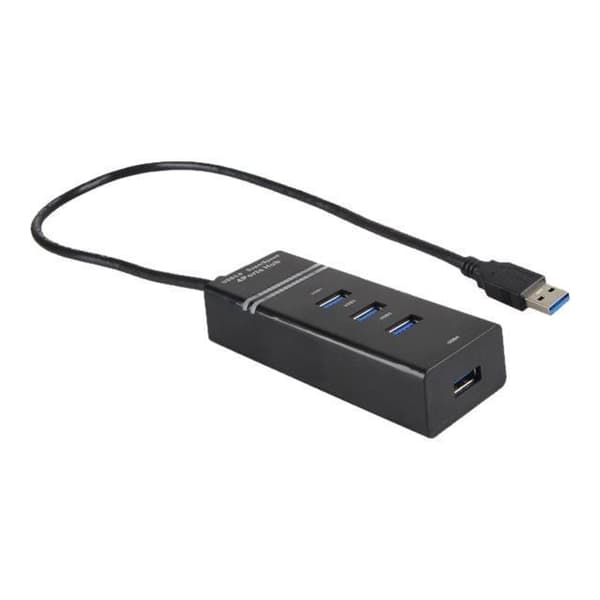 USB-hubb - IBOX - HUB I-BOX USB 3.0 4 portar SVART - Drivs av USB - Stationär dator