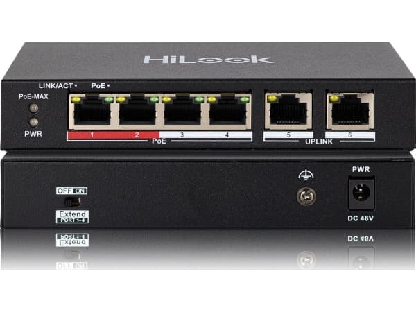 Switch HiLook Switch POE SW-06-POE 4-portowy HiLook by Hikvision