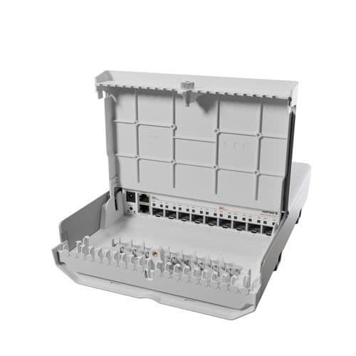 MIKROTIK NETFIBER9 CRS310-1G-5S-4S+OUT Switch - IP54, CE, RoHS - 5 Gigabit Ethernet-portar