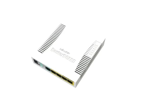 MikroTik RouterBOARD RB260GSP - Switch - Styrt - 1 x 10/100/1000 (PoE) + 4 x 10/100/1000 (PoE Passthrough) + 1 x SFP - stasjonær - PoE
