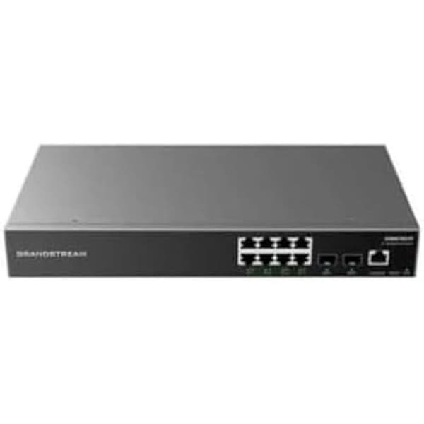 Hanterbar switch - GRANDSTREAM - GWN7811 - 8x GbE RJ45 - 2x SFP+ - Fläktlös Grå