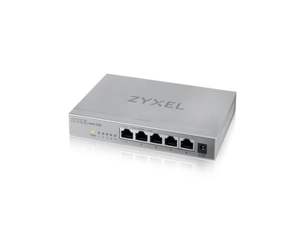 Zyxel XMG-100 Series XMG-105 - Switch - ustyrt - 5 x 100/1000/2.5G + 1 x Gigabit SFP / 10 Gigabit SFP+ - stasjonær, veggmonterbar