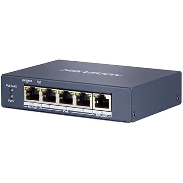 HIKVISION DS-3E0505HP-E Blå PoE-switch - 5 portar - Gigabit Ethernet