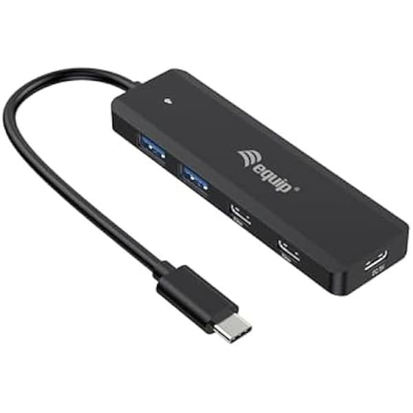 USB-hubb - EQUIP - 128964 - 4 USB 3.2 Gen 1-portar - 2 USB-C-portar - 2 USB-A-portar