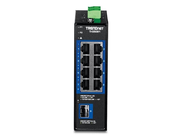 Trendnet TI-G5091, ostyrd, 2,5G Ethernet (100/1000/2500), full duplex, väggmonterbar