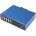 Miniatyrbild 1 av 2: PoE nätverksswitch - DIGITUS - 12 Gigabit Ethernet-portar - 8X RJ45 + 4X SFP+ - Managed L3 - VLAN