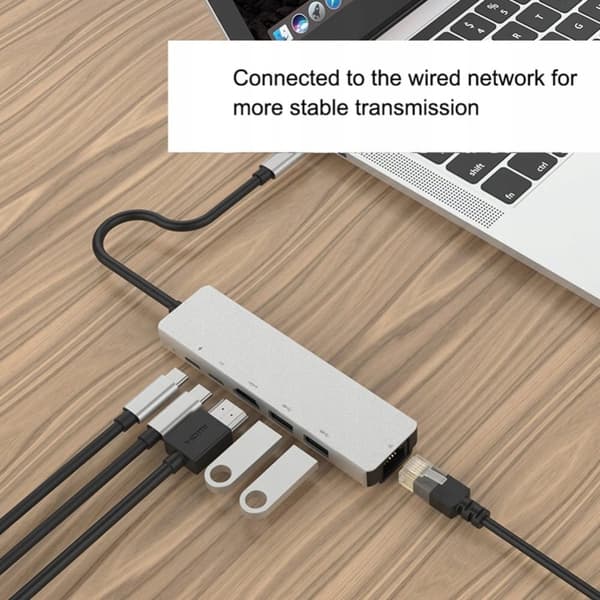 ADAPTER 6w1 USB-C Thunderbolt 3 HDMI 4K MacBook M1