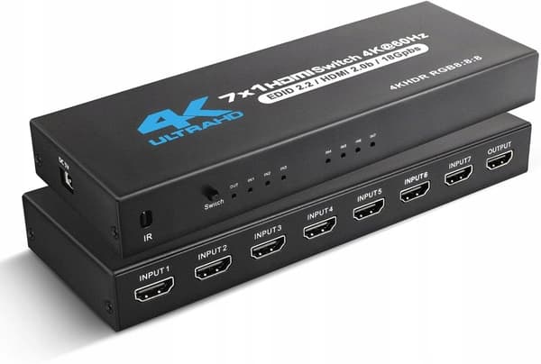 SWITCH HDMI 2.0 7x1 SWITCH 4K/60Hz HDR 8:8:8