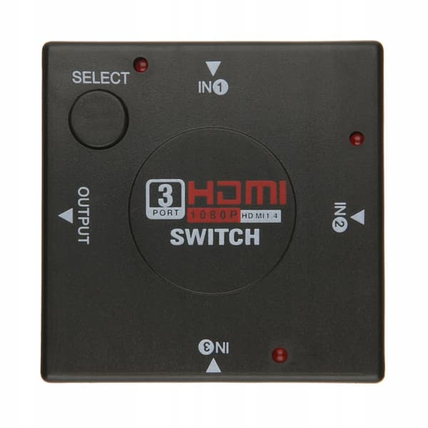 SWITCH 3x HDMI SWITCH SPLITTER FULL HD