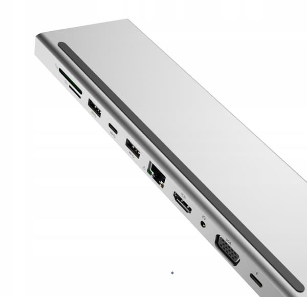 ADAPTERHUB USB-C HDMI VGA SD 3xUSB MACBOOK 11w1