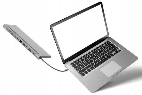 ADAPTERHUB USB-C HDMI VGA SD 3xUSB MACBOOK 11w1
