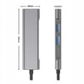 Miniatyrbild 4 av 11: HUB USB-C ADAPTER HDMI USB 3.0 PD MacBook M1 4w1