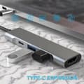 Miniatyrbild 8 av 11: HUB USB-C ADAPTER HDMI USB 3.0 PD MacBook M1 4w1