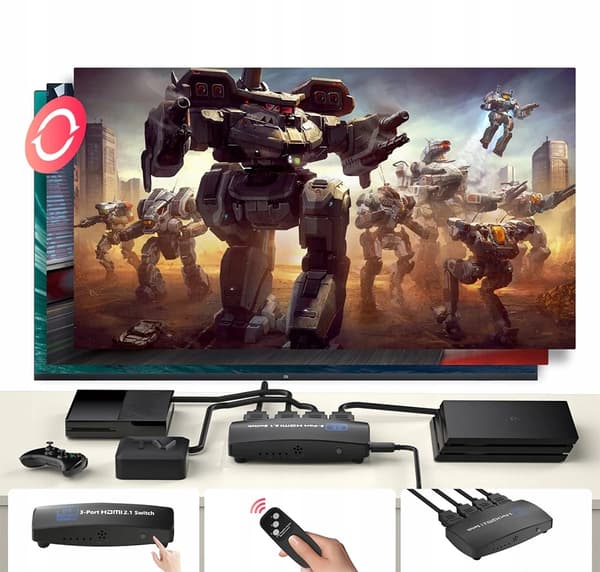 SWITCH HDMI 2.1 3x1 SWITCH 8K 4K 120HZ 240HZ