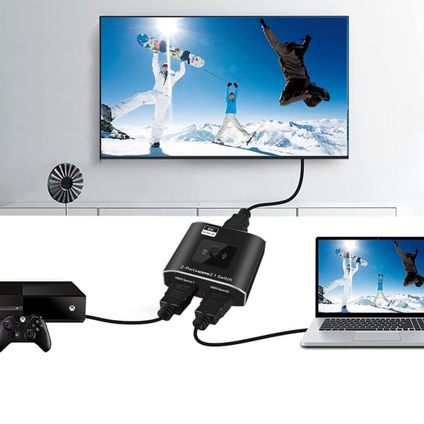 KYTKE HDMI 2.1 2x1 SPLITTER 1x2 8K@60Hz 4K@120Hz