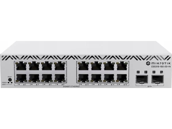 MikroTik Cloud Smart Switch med SwitchOS Desktop Case | CSS318-16G-2S+IN