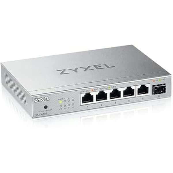 Switch - ZYXEL - XMG-105 - 5 portar 2.5G - 1 SFP+ - Ohanterad - Desktop