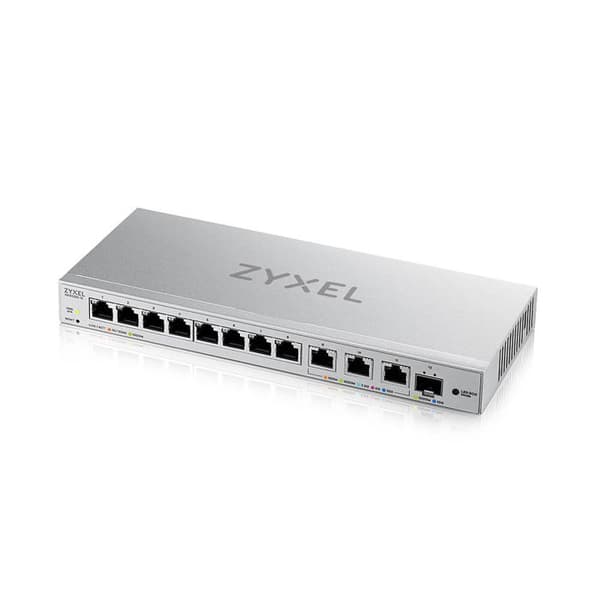 MultiGig Switch - ZYXEL - XGS1250-12 - 12 portar - 10G SFP+ - Tyst drift