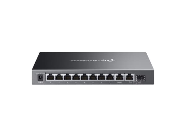 TP-Link Omada ES210GMP, hanterad, Gigabit Ethernet (10/100/1000), Strömförsörjning via Ethernet (PoE) stöd, Monteringsbar på väggen