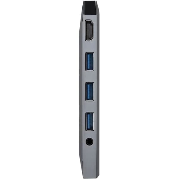Dock USB-C 9 i 1 - AISENS - ASUC-9P001-GR - Aluminium - 100W PD - 4K HDMI