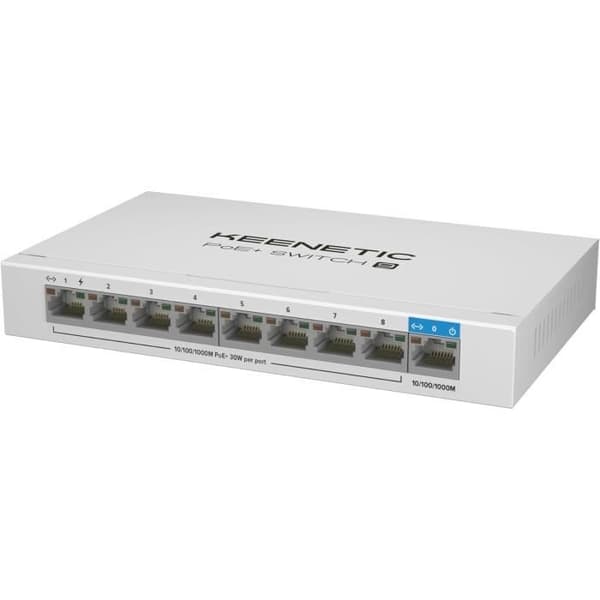 PoE+-växlar - KEENETIC - KN-4710-01-EU - 8 portar - 1x uplink - 120W
