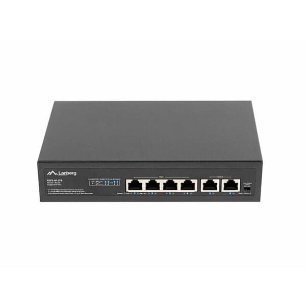 Switch Lanberg RSFE-4P-2FE-60 Svart