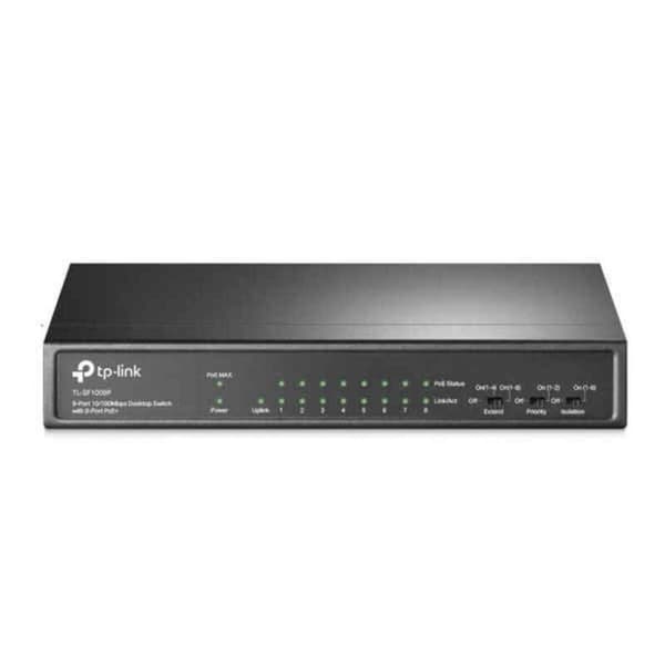 Switch TP-Link TL-SF1009P Svart Svart
