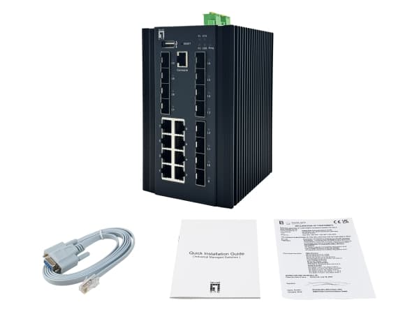 Šakotuvas Level One LevelOne Switch 20x GE IGX-2072 8x 1GbE,8x 2.5GbE SFP+ sw