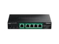Miniatyrbild 3 av 5: TRENDnet TPE-B541 - Version v1.0R - switch - powered, with PoE passthrough - smart - 5 x Gigabit Ethernet - väggmonterbar - PoE++ (60 W) - TAA-kompat