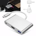 Miniatyrbild 1 av 4: KIN USB 3.1 Typ-C till HDMI USB 3.0 Adapter 3-i-1 PD Laddare Hub Stöd för 4K Konverteringskabel för Apple för Macbook
