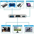 Miniatyrbild 3 av 4: USB C till HDMI-adapter - Ospecificerad - 4K - 3 portar - Plug &amp; Play - Portabel