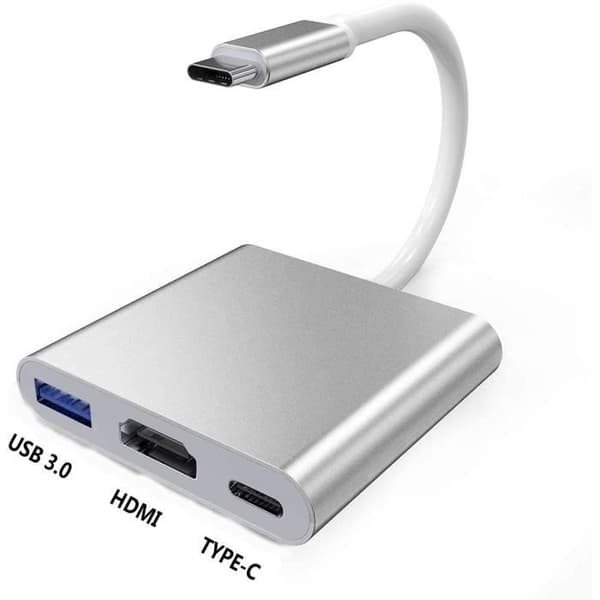 USB-C till HDMI-adapter - Ospecificerad - 4K - USB 3.0 - PD-laddning - Aluminium