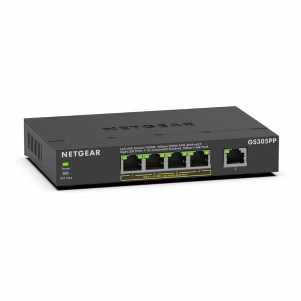 Switch Netgear GS305PP-300EUS Sort