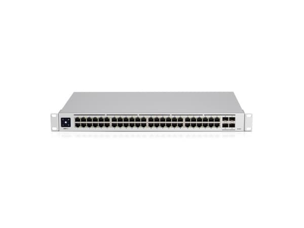Ubiquiti UniFi Switch PRO 48 - Switch - L3 - Styrt - 48 x 10/100/1000 + 4 x 10Gb Ethernet SFP+ - rackmonterbar - AC 120/230 V / DC 11.5 V