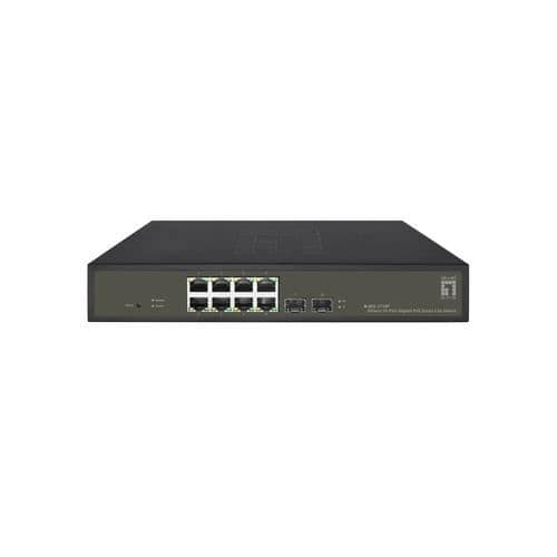 LEVELONE GES-2110P L2 GIGABIT ETHERNET MANAGED NÄTVERKSSWITCH (10-100 Svart