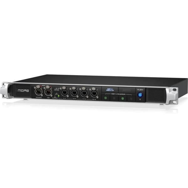 Midas HUB4 - Systemmonitorhub med 4 PoE-portar för personliga mixer eller kompatibla scenlådor
