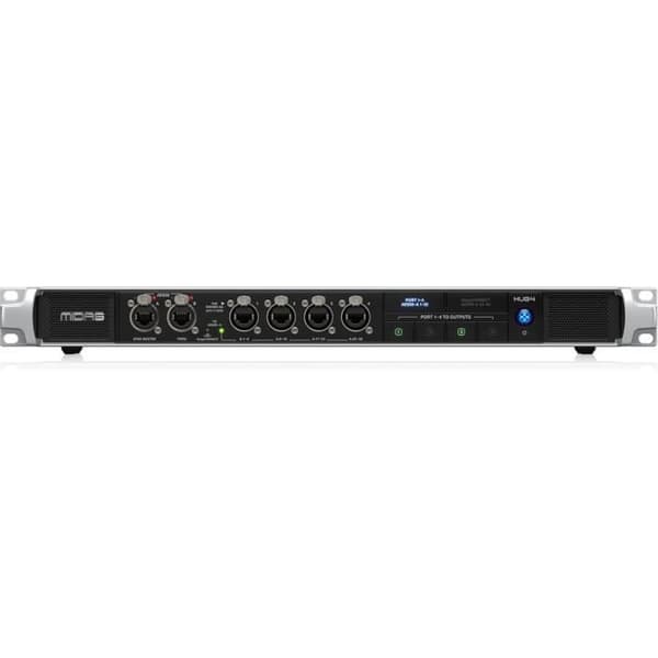Midas HUB4 - Systemmonitorhub med 4 PoE-portar för personliga mixer eller kompatibla scenlådor