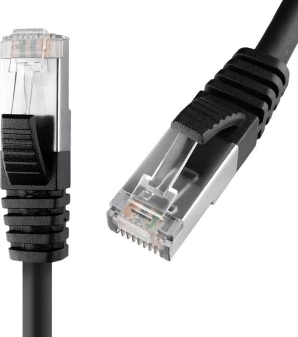 Switch - hub ethernet - injektor Spacetronik - KRJ8SFB1050 - Kabel RJ45 CAT8 S/FTP AWG26 CU LSZH svart 5m
