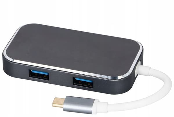 HUB USB-C -> HDMI 3xUSB 3.0 PD 4K M1 ADAPTER KONVERTER 5in1 Thunderbolt 3