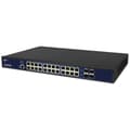 Miniatyrbild 2 av 3: Nätverksswitch - ALLNET - ALL-SG8626PM - 24+4 portar - 52 GBit/s - PoE