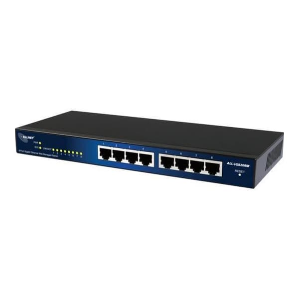 ALLNET ALL-SG8208M Managed Switch 8 x 10-100-1000 stationär dator