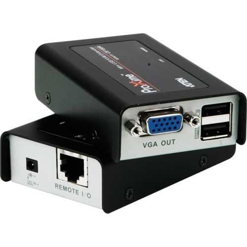 ATEN CE100 VGA + USB KVM-konsolförlängare, …
