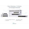 Miniatyrbild 3 av 3: CISCO CBS110 Unmanaged 8-ports GE CBS110 Unmanaged 8-ports GE Desktop