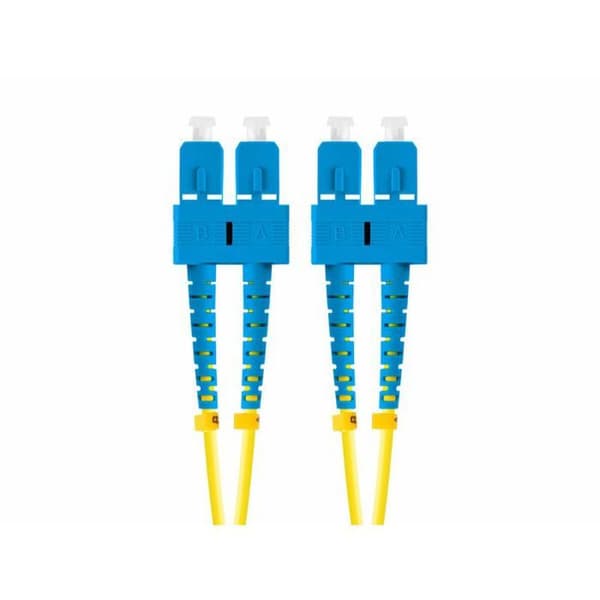 Lanberg - FO-SUSU-SD11-0050-YE - LATIGEUR FIBER 5M MONO SC/UPC-SC/UPC DUPLEX G657A1 LSZH GUL