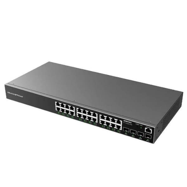 Switch - Ethernet-hubb - Grandstream injektor - GWN7803 - Managed Switch 24x Gigabit-portar 4x SFP L2-lager ()