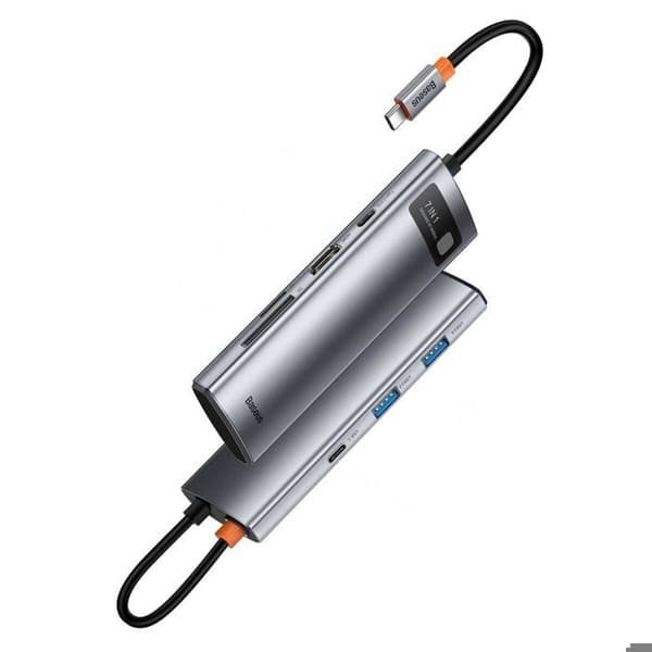 HUB USB 7-i-1 - Baseus - Type-C till 2x USB 3.0 - HDMI 4K 30Hz - PD 100W - RJ45 1Gbps