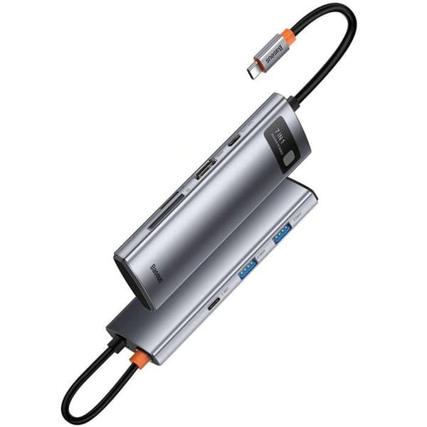 HUB USB 7-i-1 - Baseus - Type-C till 2x USB 3.0 - HDMI 4K 30Hz - PD 100W - RJ45 1Gbps