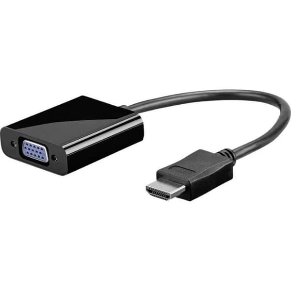 Adapter HDMI, VGA Goobay 68793 [1x HDMI hane =&gt; 1x VGA hona, Jack hona 3,5 mm] 0,20 m svart